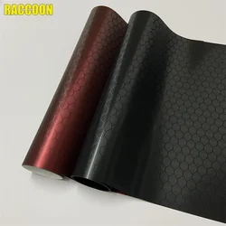 Hexagon Diamond Carbon Fiber Vinyl Wrap Car Body Film Stickers Air Free For Vehicle Motorcycle Wrapping Sheet