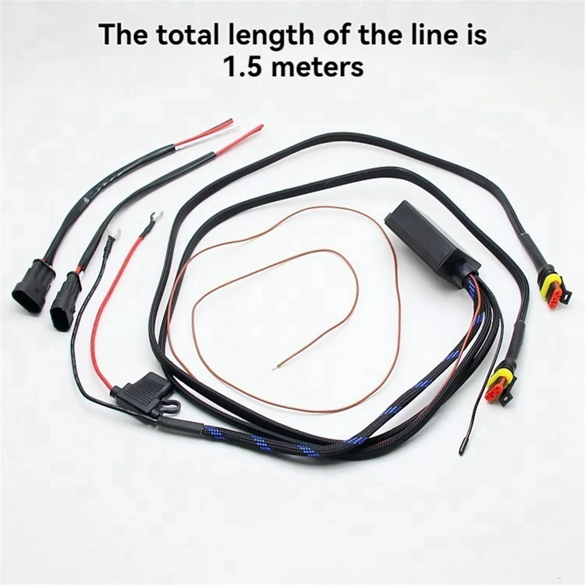 Universal Motorcycles Wiring Harness Relay Fog Light Wire on-Off Switch 12V 120w for Motorbike Auto Flash Controller