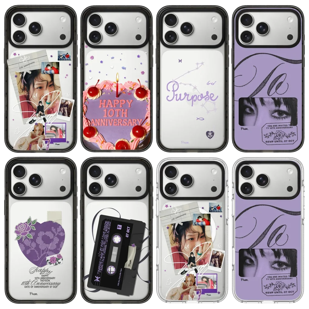 

10th Anniversary 2.0 Acrylic White Border Phone Cover for IPhone 12 13 14 15 16 17 Pro Max Case for IPhone 17 Air
