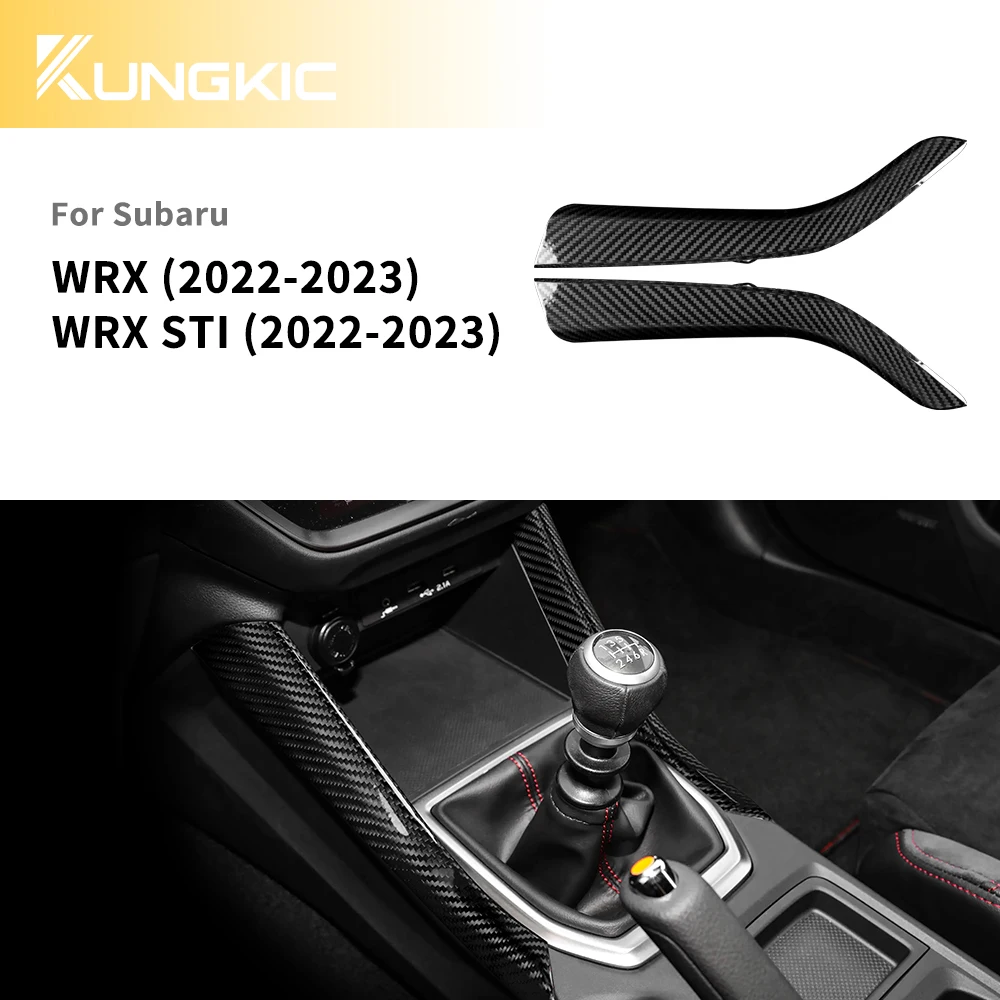 

Real Hard Dry Carbon Fiber Car Gear Shift Side Panel Trim For Subaru WRX VB 2022 2023 2024 2025 2026 Auto Interior Accessories