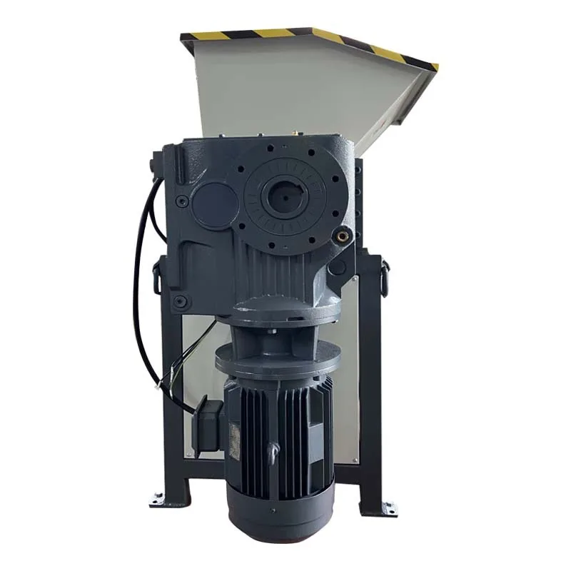 Silent plastic shredder, double motor and double shaft solid waste wire shredder