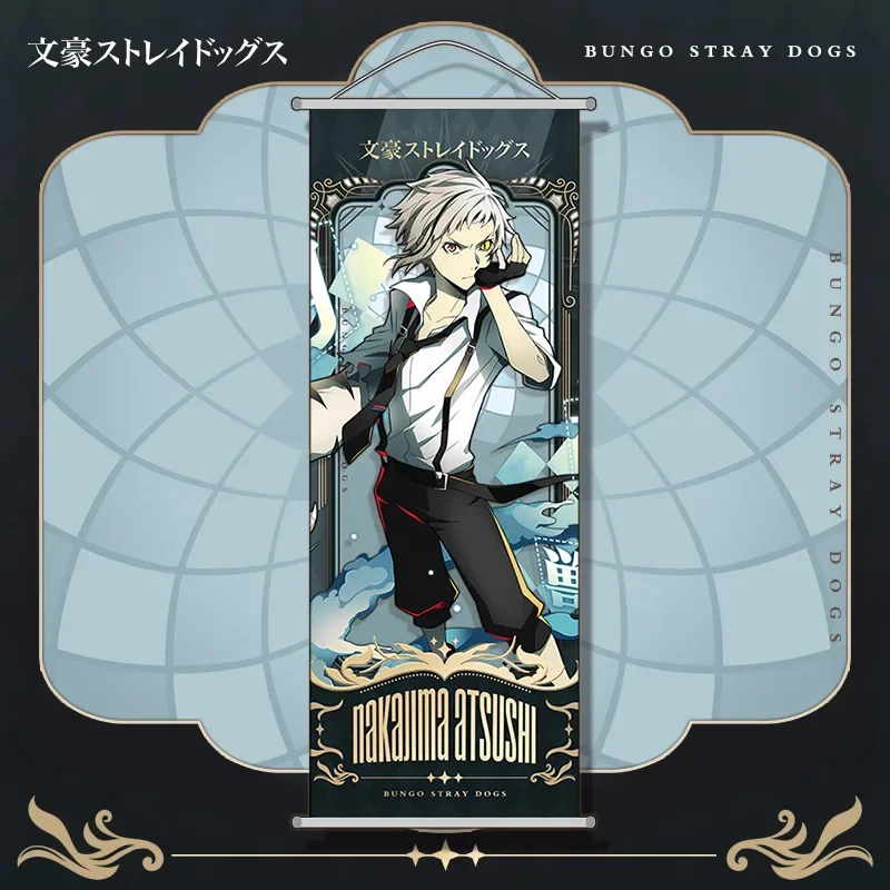 Bandai Bungo Stray Dogs Nakahara Chuya Hanging Poster Two-dimensional Dazai Osamu Scroll Mural 25*70cm Cartoon Anime Ornaments