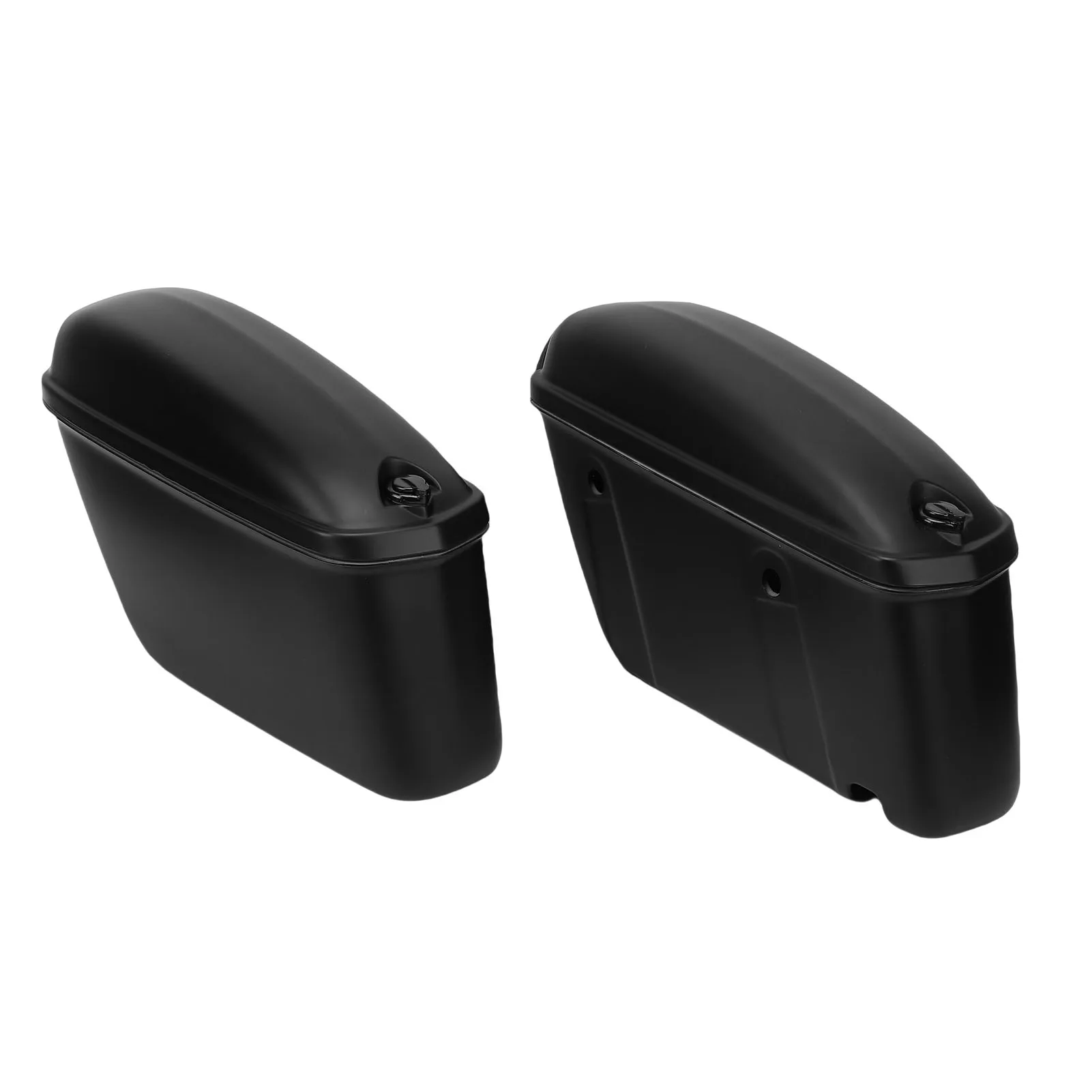

22L Motorcycle Hard Saddle Bags with Lock Sturdy ABS Water Proof Universal Motorcycle Side Case for Most Motorbikes Matte Black