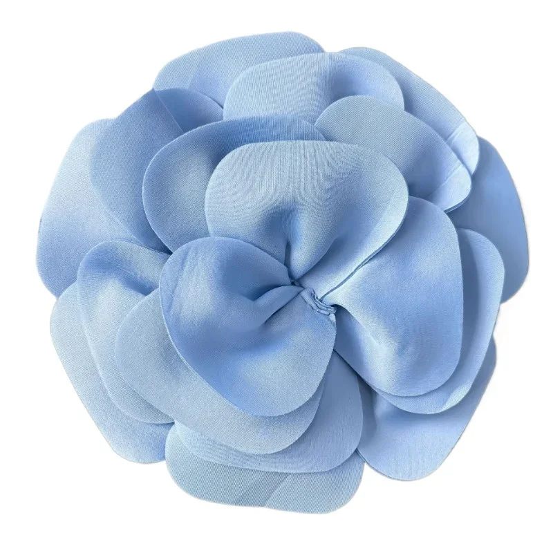 Spille a fiori grandi in tessuto coreano Distintivo per abito da sposa Elegante corpetto Spille da bavero Accessori per gioielli di moda Regali per le donne