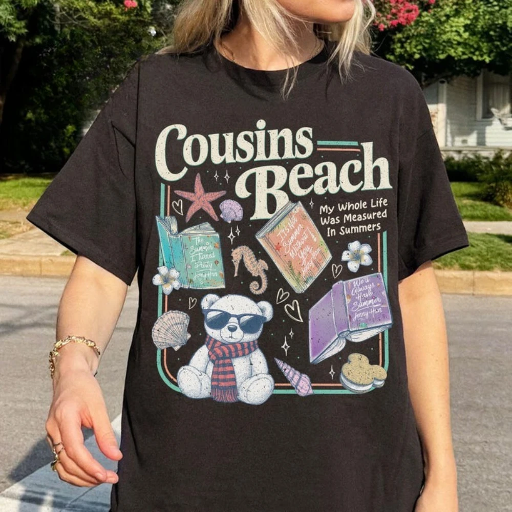 الصيف تحولت جميلة 3 Bonrad تي شيرت مطبوع خمر الفيلم الكلاسيكي امرأة رجل القطن قميص أزياء عارضة الشارع الشهير