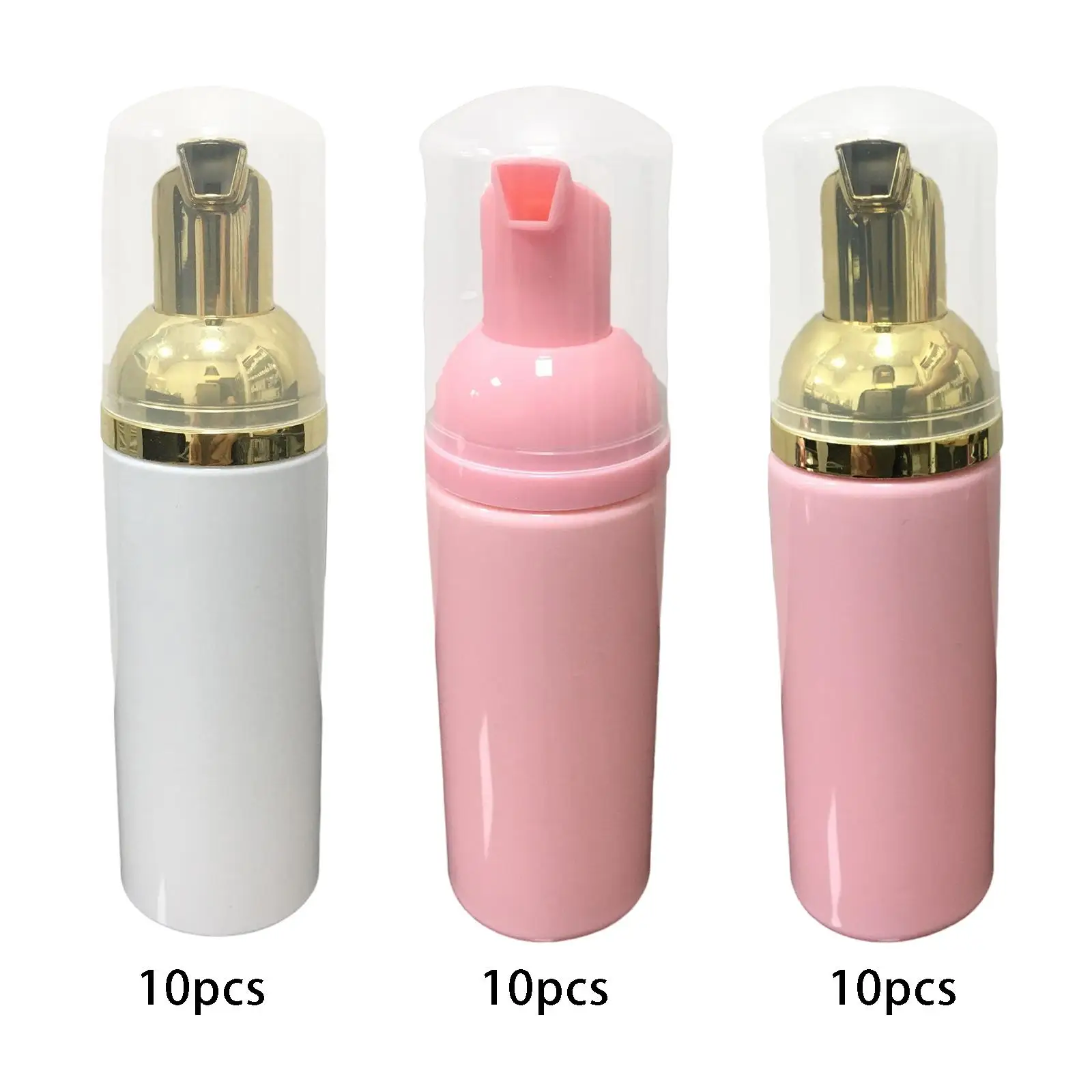 

10 Pieces Foaming Pump Bottles, Portable 60 ml Foaming Bottle Hand Soap Dispenser for Soap Lash Cleanser Conditioner Shampoo