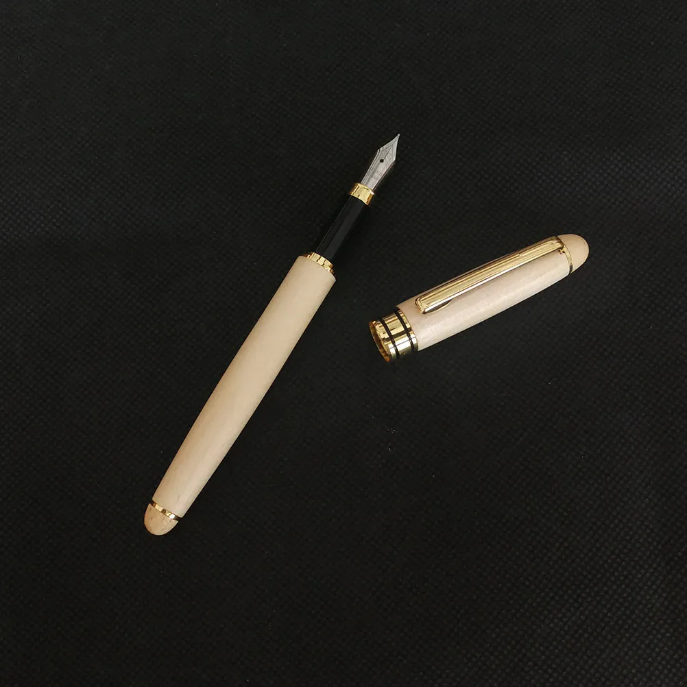 

1Pcs Stylish Wooden Writing Pen Creative Signature Pen for Calligraphy Art Drawing School Office Supply Hand Lettering Fancy