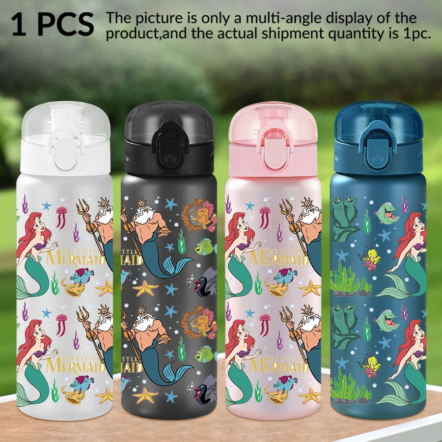 

1Pc Disney, Mermaid, Ocean Pattern 26oz Plastic Water Bottle, Outdoor Sports Water Cup Birthday/Homecoming Gift