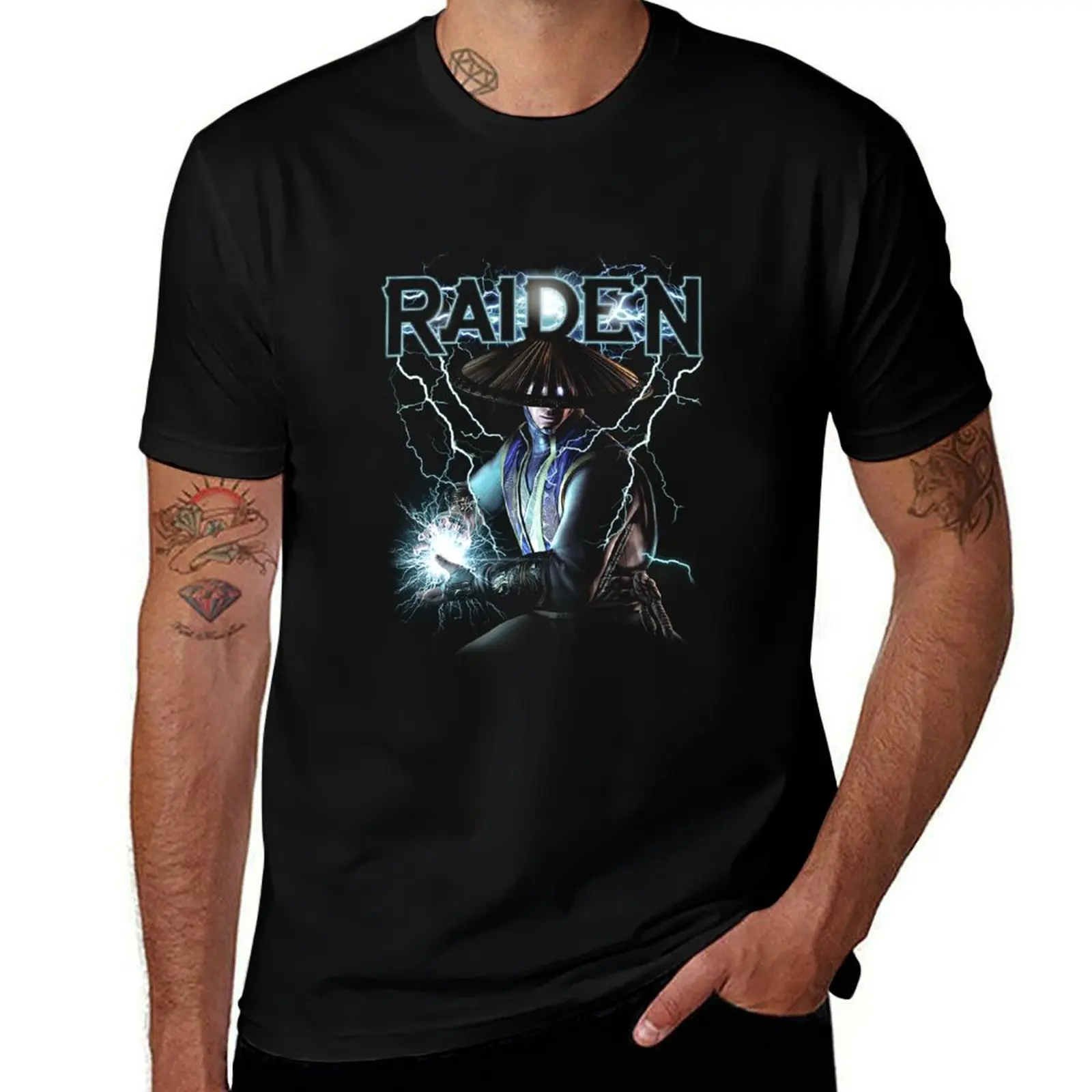 man shirt T-Shirt man graphic shirts Lord Kombat T-Shirt t t Mortal t designer - Raiden shirts designer