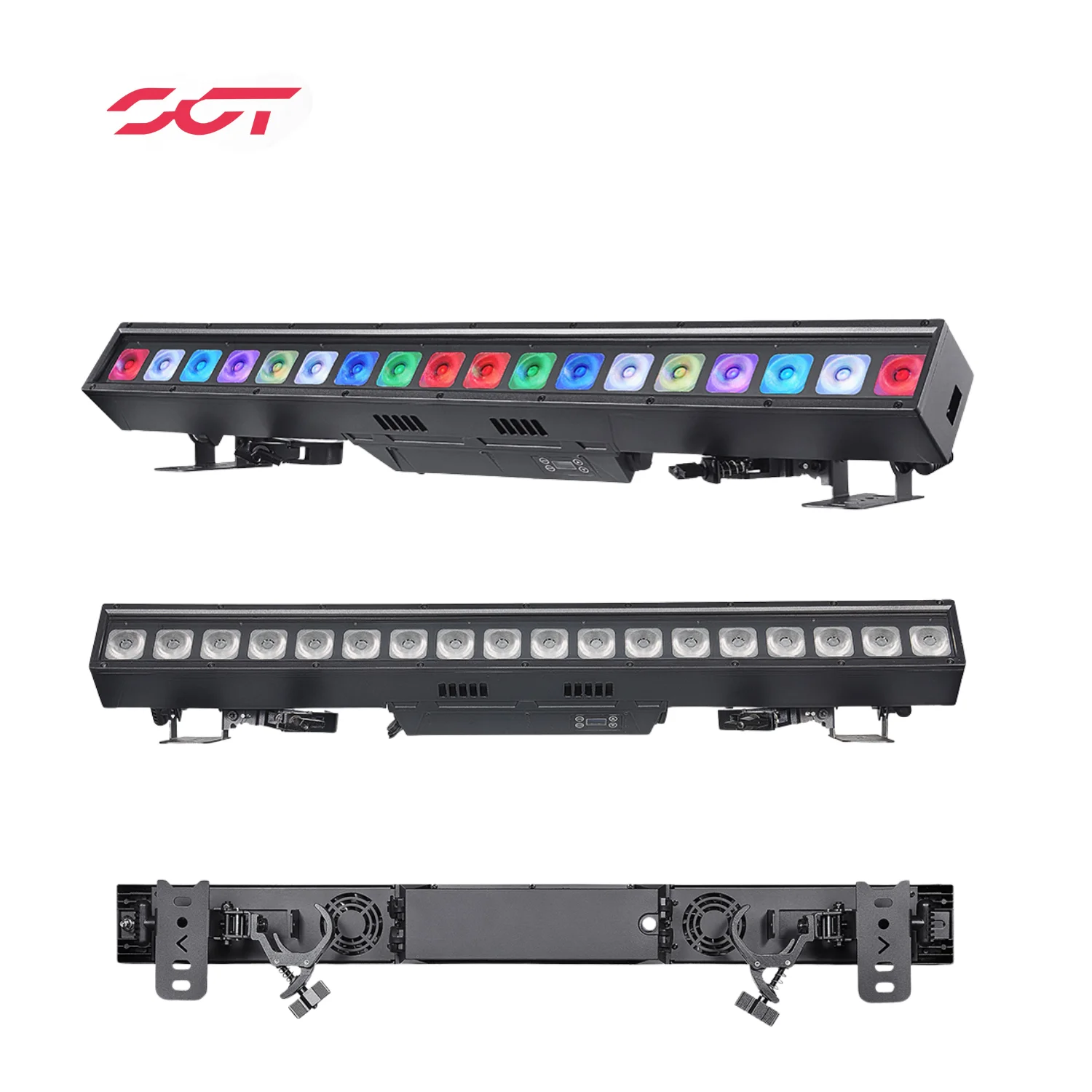 

SGT 30W*18Pcs Waterproof RGBW 450W High Power DMX RDM Beam Strip Rgbw Wall Washer Stage Lighting Theater Wall Light for DJ Club