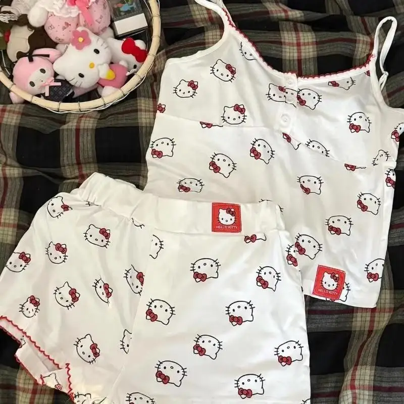 

Y2K Hello Kitty Милое милое платье с принтом Sanrio Новый уникальный дизайн Платье с объемными рукавами в японском стиле Модное платье в стиле Харадзюку для девочек