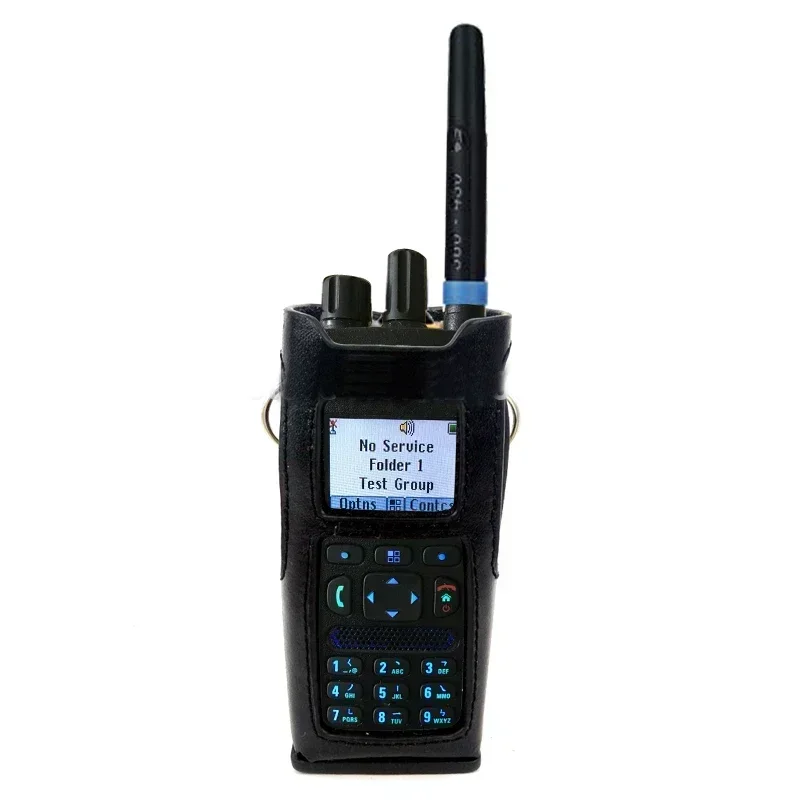 Walkie Talkie Leather Protective Sleeve Bag Hard Holster Case with Belt Clip for Motorola MTP3150 MTP3100 MTP3250 Two Way Radio