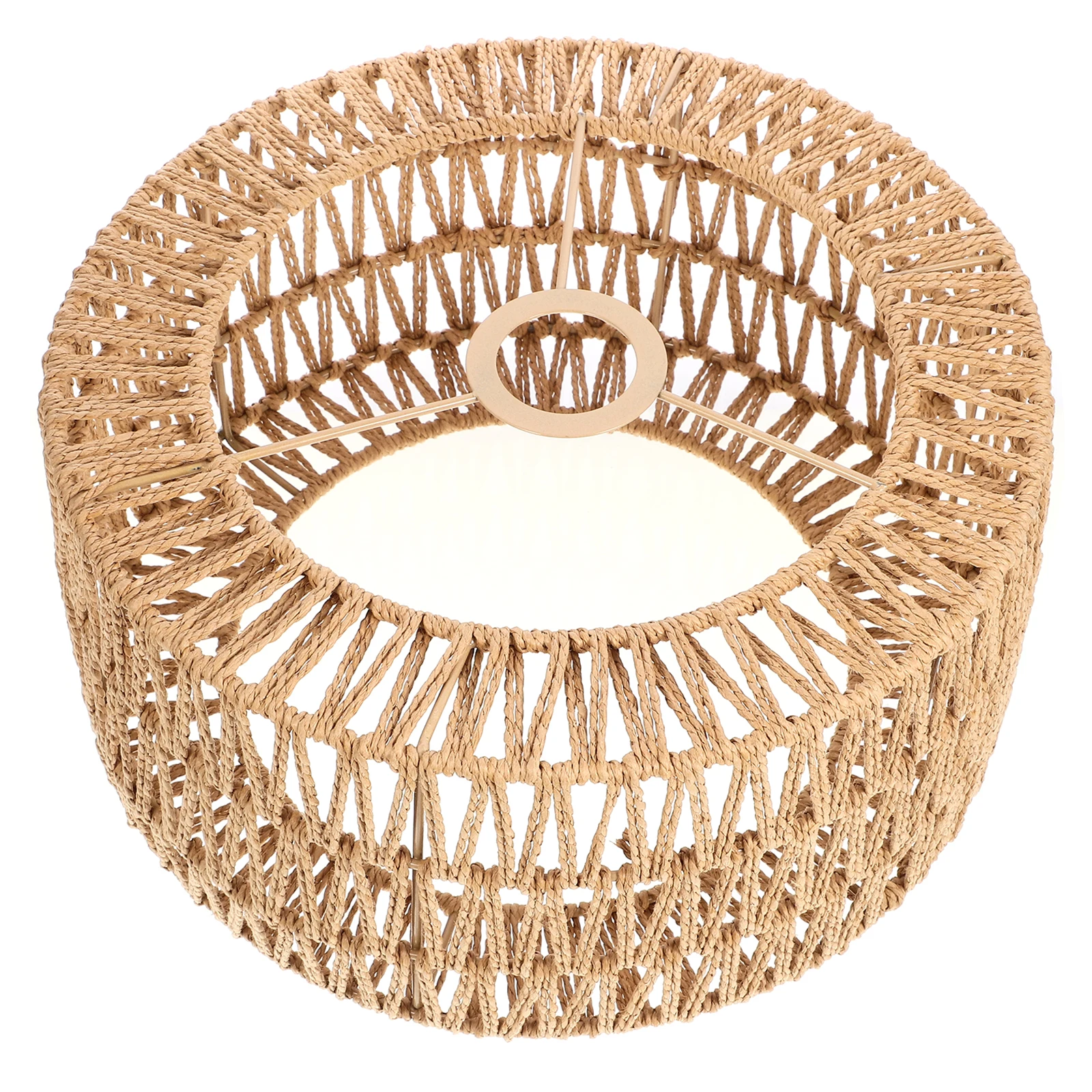 

Абажур из соломенной веревки, маленький желтый ручной работы, легкий подвесной светильник с гладкой поверхностью, поставка внутреннего освещения