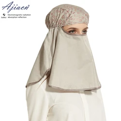 Electromagnetic radiation protective silver fiber knitted fabric head cover Mobile phone, computer, WIFI EMF shielding head hood