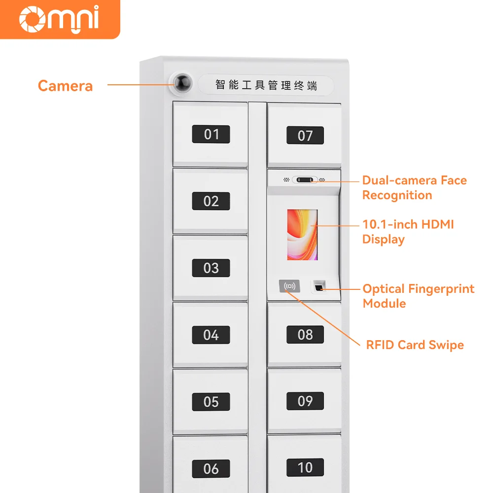 Indoor Metal Biometrics Rfid Letters Mail Airports Luggage Big Smart Locker System