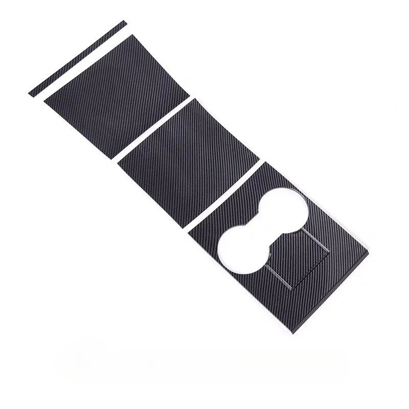 For Tesla Model 3 Y 2017-2020 Central Control Panel Protective Patch ABS Carbon Fiber Decorative Shell Stickers Car Accessories