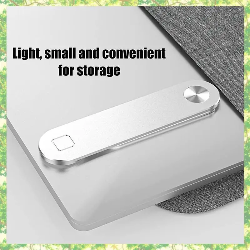 

Магнитный держатель телефона для ноутбука Smart-2X, регулируемое крепление для мобильного телефона для ноутбука, зажим для бокового крепления для ноутбука (серебристый)