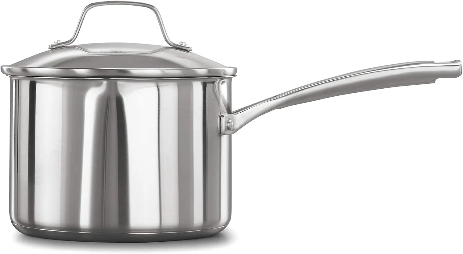 

Premium Stainless Steel Sauce Pan, 3.5-Quart with Even Heat Distribution and Cool Handles