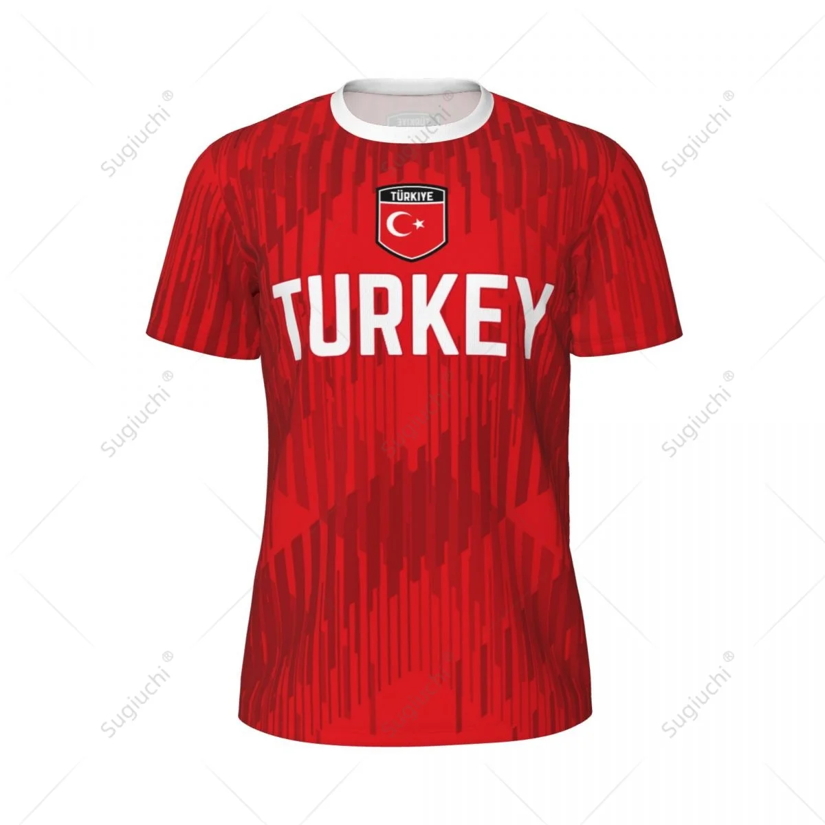 Unisex Turkey Flag 3D Printed Mesh T-shirt Fans For Running Bike Soccer Tennis Football Fitness Sports Tees Exclusive