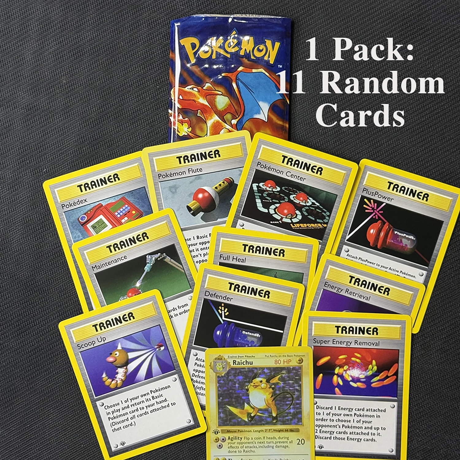 pokemon booster pack 11 cards Pokemon Team Rocket Unlimited Vintage Booster Pack (11 Cards) (ENG) main image 1