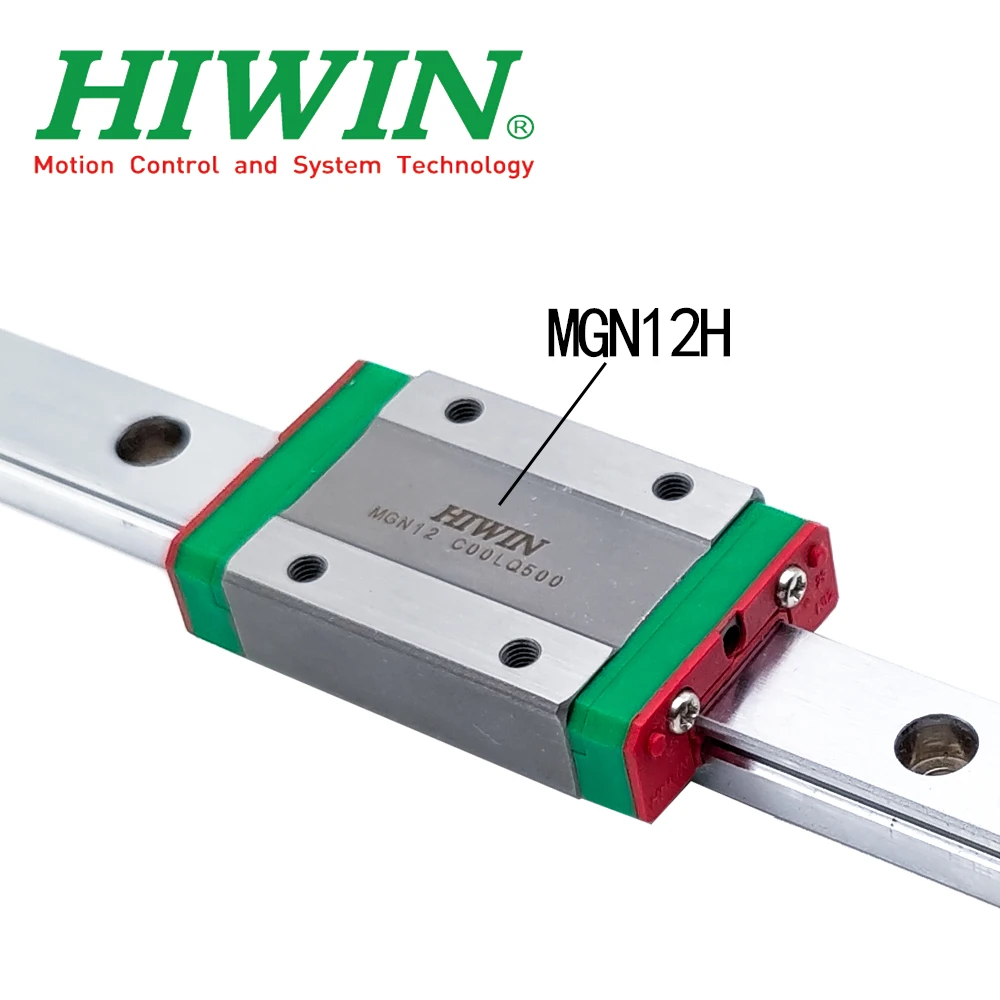 New HIWIN Original Authentic MGN12H MGN12 High-Precision Linear Guide Rail With Slider 520mm Miniature Linear Guide 3D Printer