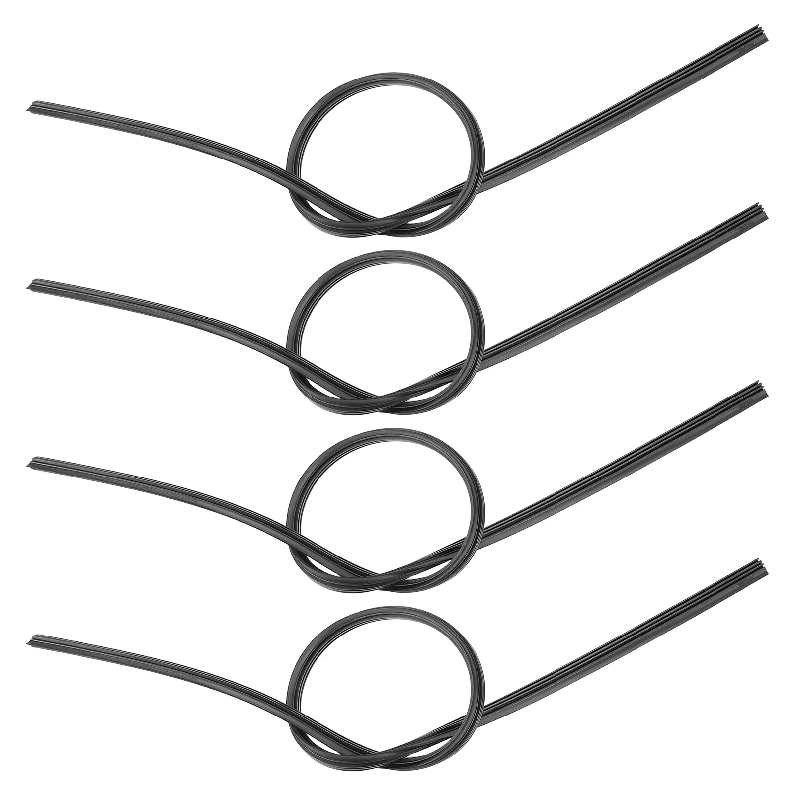 

4PCS Boneless Windshield Wiper Rubber Insert Blades Rubber Strips Windshield Replacement Car Wiper Refills Blade Inserts Part