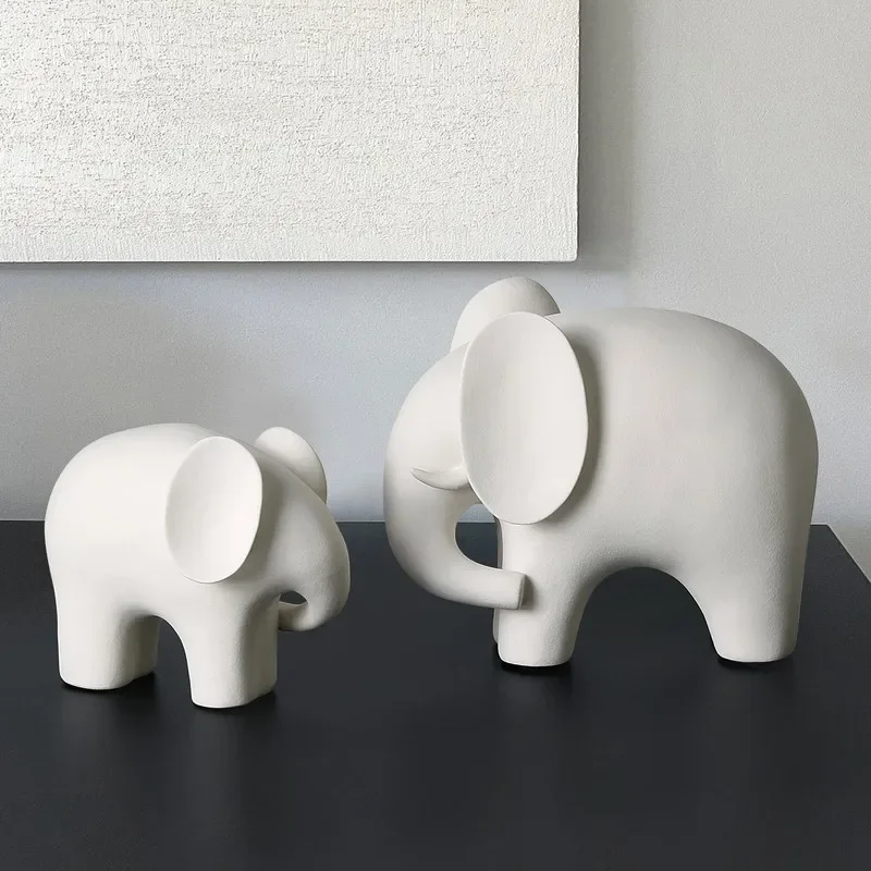 

Resin Elephant Decorations, Living Room Office Desk Animal Crafts Relocation New House Decorations Garden Decoration Sculpture