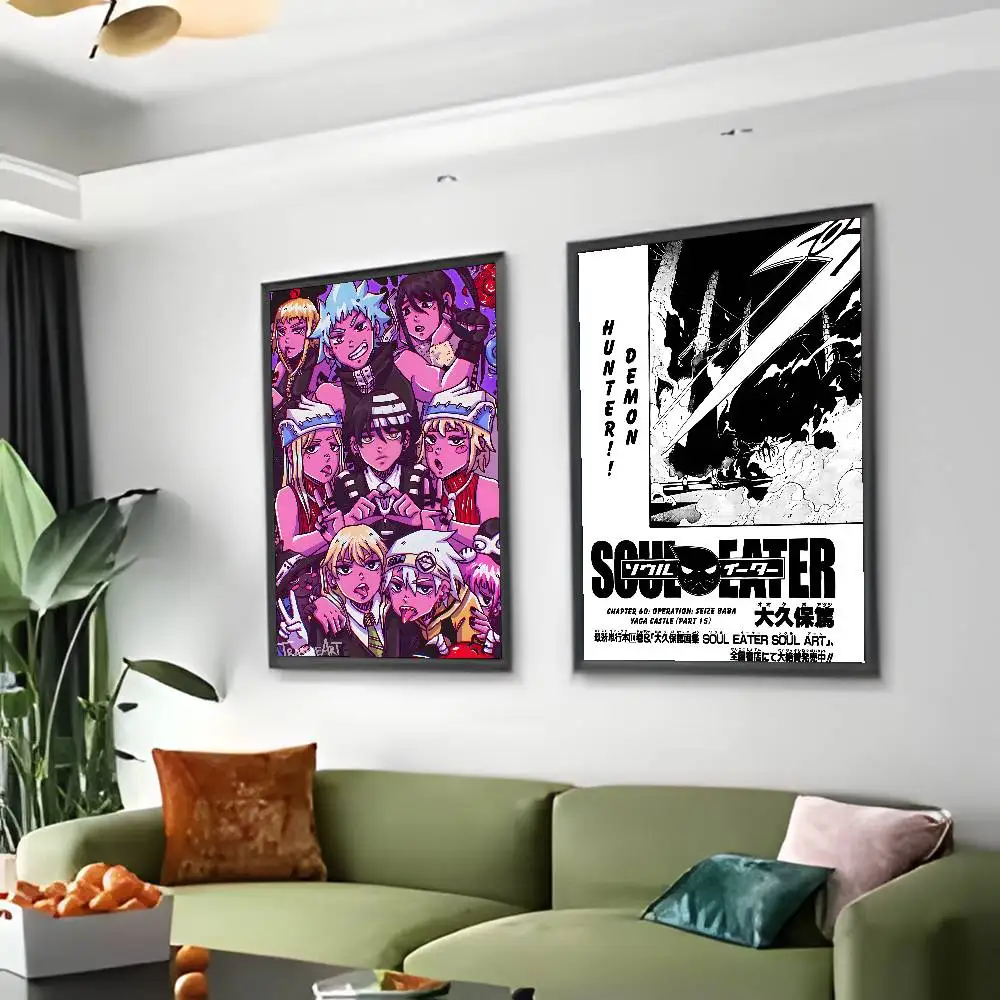 ملصق لوحة ملصق رائع من S-Soul E-Eater مع مطبوعات هدية تزيين غرفة النوم وغرفة المعيشة
