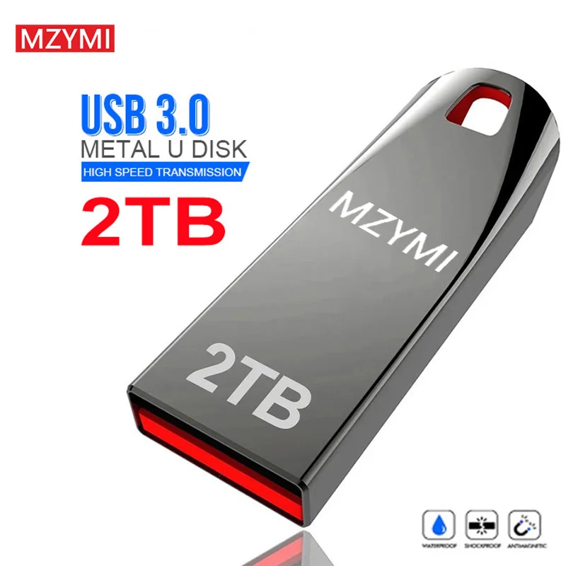 

MZYMI Metal U Disk 1TB 2TB High Speed USB 3.0 Portable Pen Drive Type-C Interface Waterproof Memory Stick 512GB Flash Pendrive