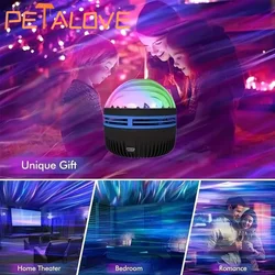 LED Galaxy Projector Light Colorful Galaxy Sky Projector Bedroom Night Light Kids Room Decoration Christmas Party Home Decor