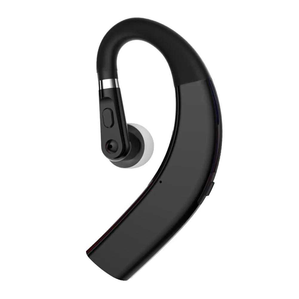 1Pcs Wireless Ear Hook Bone Conduction Earbuds Black Noise Cancelling Sports Headset Sweatproof Outdoor Earphones