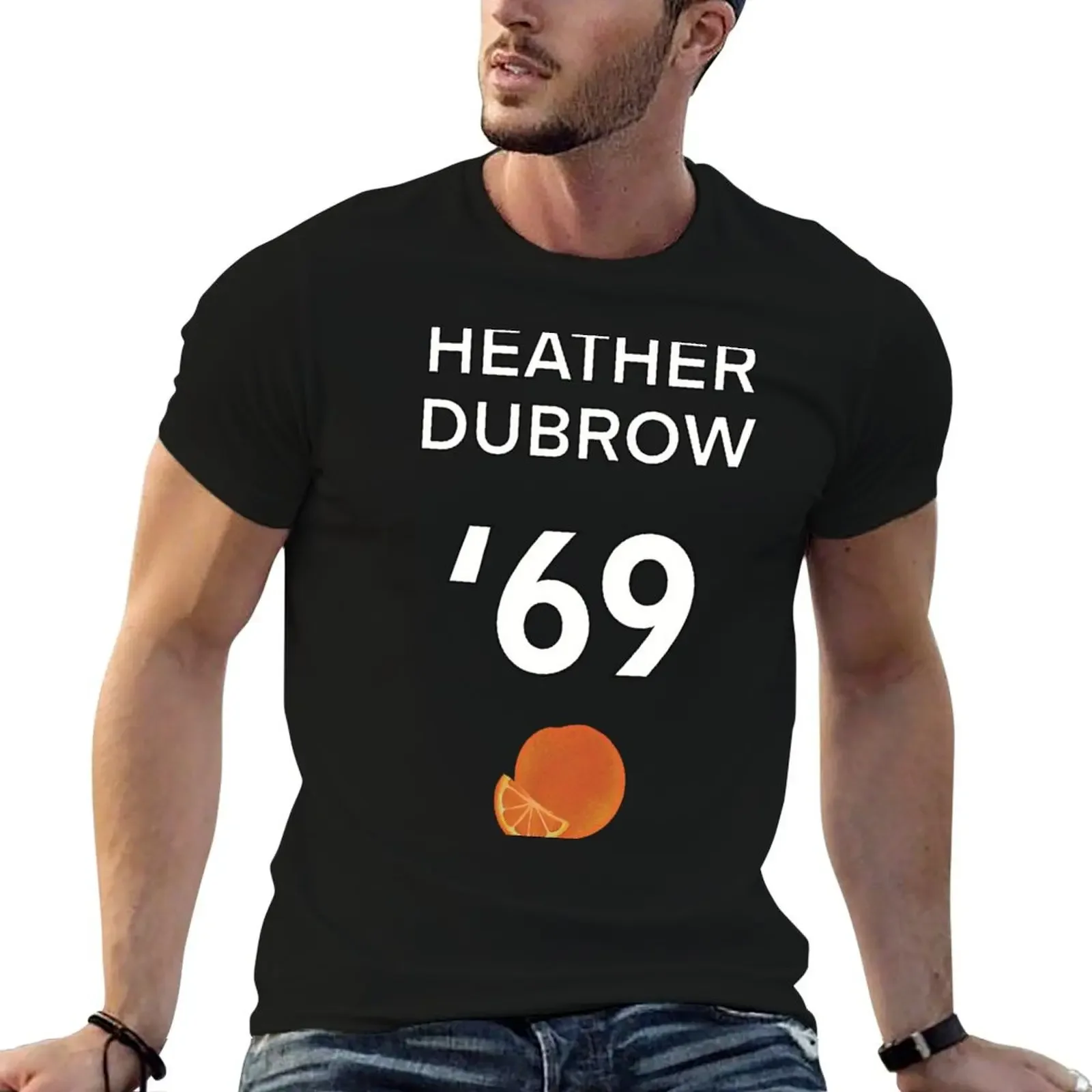 

Heather dubrow jersey T-Shirt summer tops heavyweights anime stuff T-shirts for men cotton