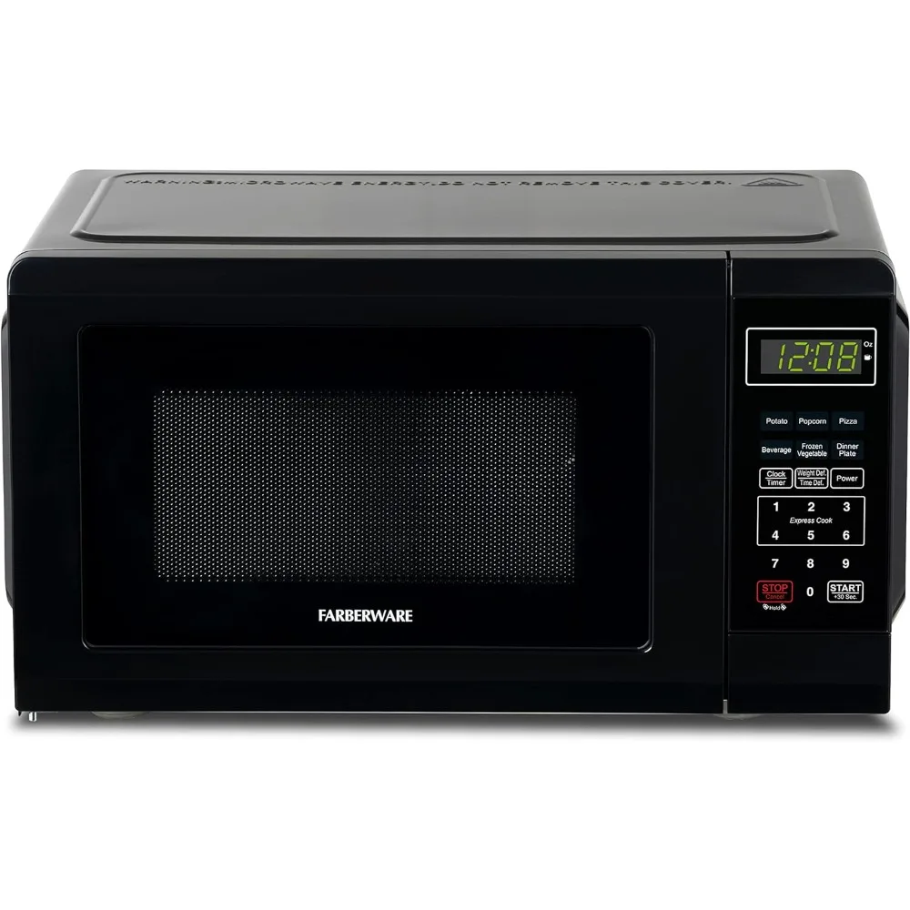 

Countertop Microwave 700 Watts, 0.7 cu ft - Microwave Oven With LED Lighting and Child Lock - Perfect for Apartments and Dorms