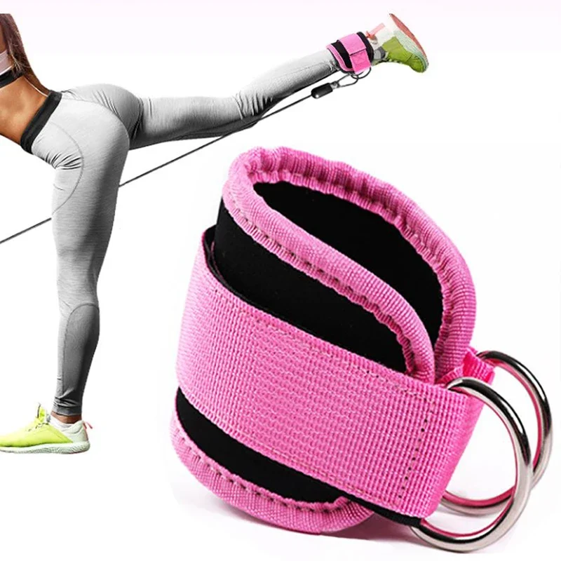 Fitness-Knöchelriemen, verstellbare D-Ring-Stützmanschetten, Fitnessstudio, Beinübungen, Training, Workouts, Sport, Fit, Schutz, Sicherheitsabduktoren, Neu