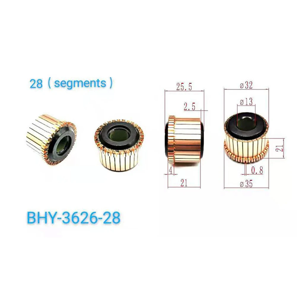 Black Package Content Commutator Copper Copper Electrical Electrical Motor Commutator Groove Type X X Mm Accessory