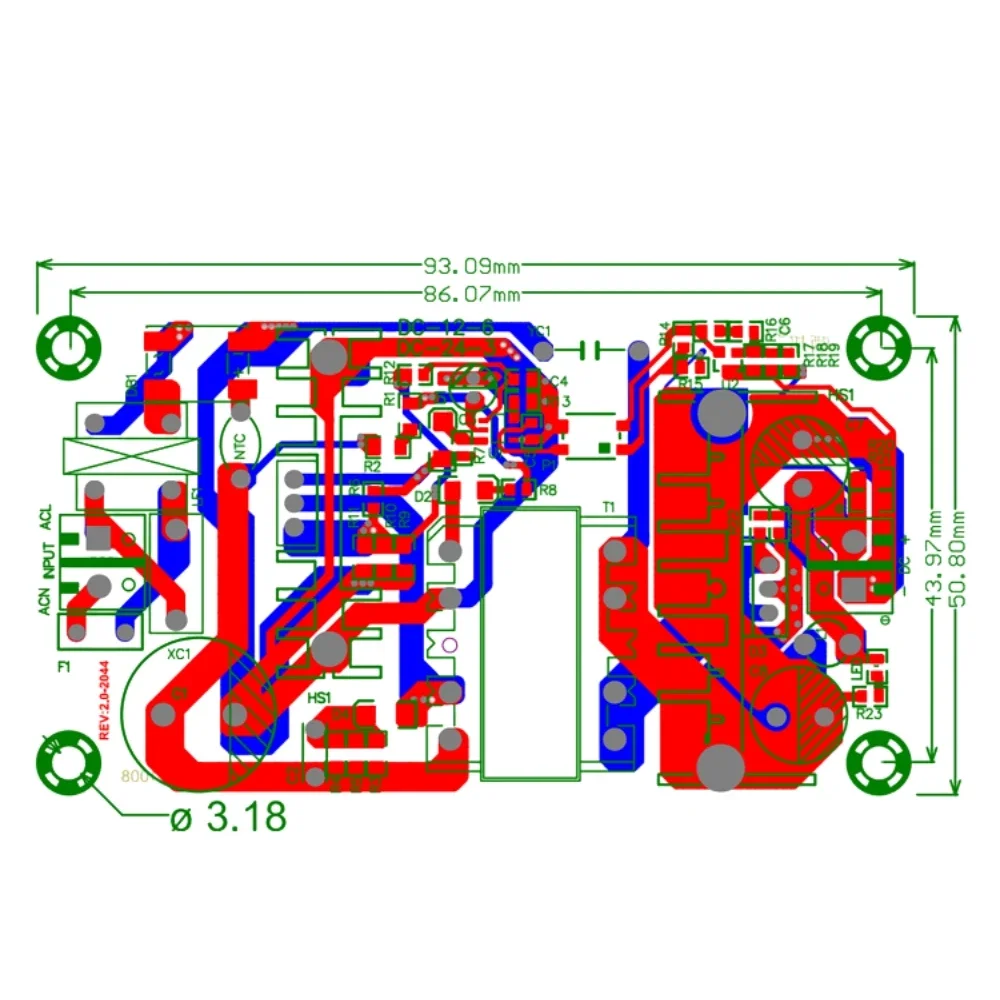 12V 6A 70W AC110-245V to DC12V Isolated Power Supply Board Buck Power Module for Various Applications