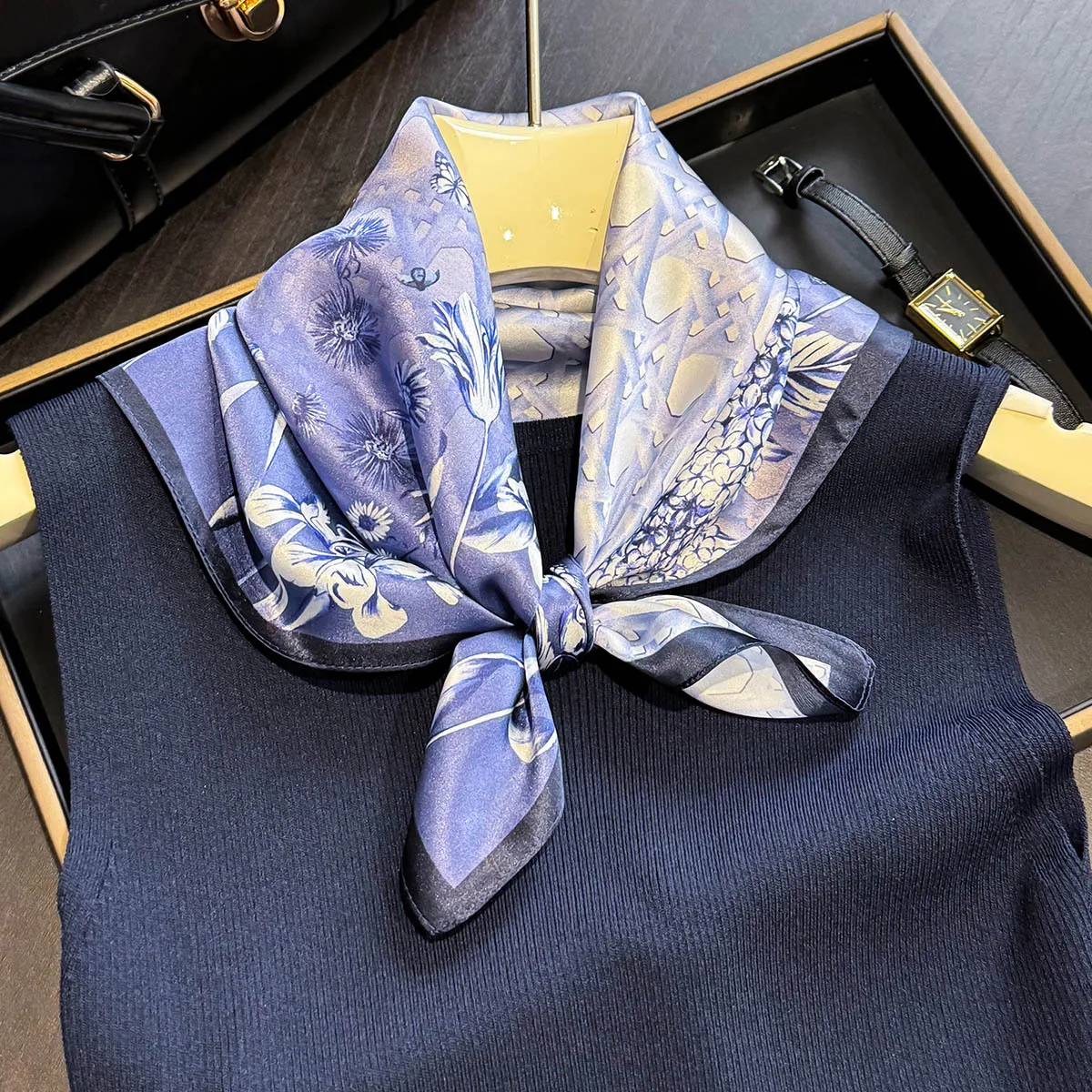 

100% Pure Silk Scarf Women Shawls Wraps for Ladies Foulard Scarves Pashmina Neckerchief Female Hijab Bandana Fashion bufanda