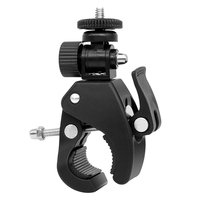 High Quality 1/4 Camera DV DSLR Bike Bicycle Handlebar Clamp Bracket Tripod Mount Screw Clip Tripod for Action camera Gopro Hero