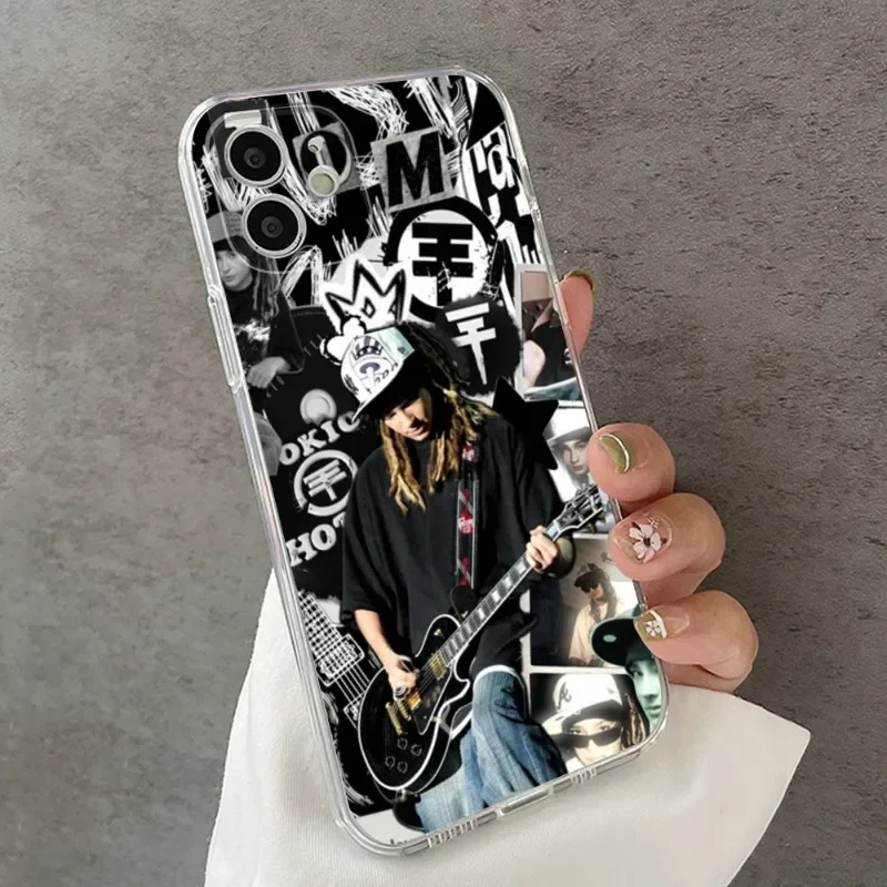 FOR IPhone Tom Bill Kaulitz Tokio Hotel Phone Case FOR IPhone 15 14 13 12 11 Pro 14 15 Plus 13 Pro MAX XR XS Transparent Covers