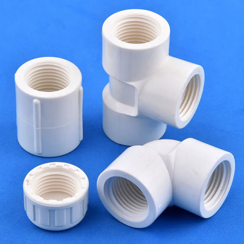 1/2~1 Inch Female Thread Straight Elbow Tee Cap Connector Garden Irrigation Tube Joint Aquarium Fish Tank Water Supply Adapter
