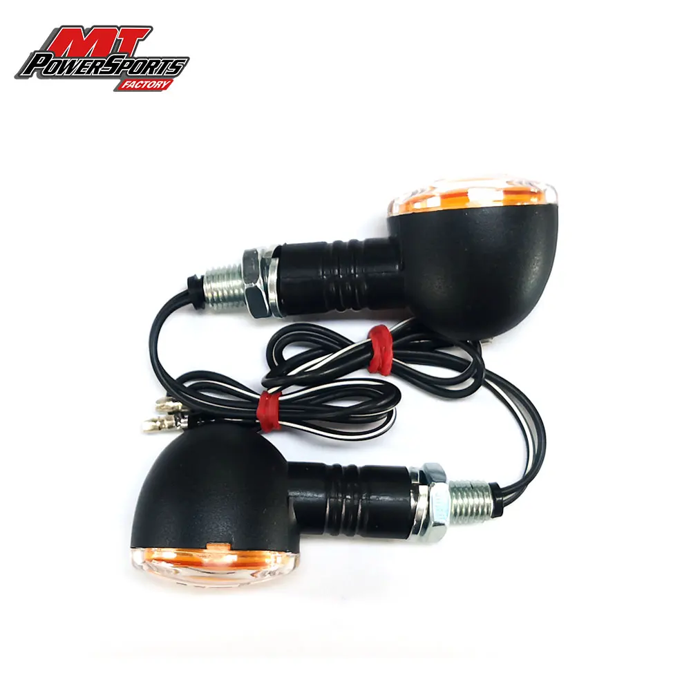 1 Pair Motorcycle Indicator Turn Signal E-mark Approved LED Flashing Lights Halogon Bulb Running Lamp Blinker Flasher Universal