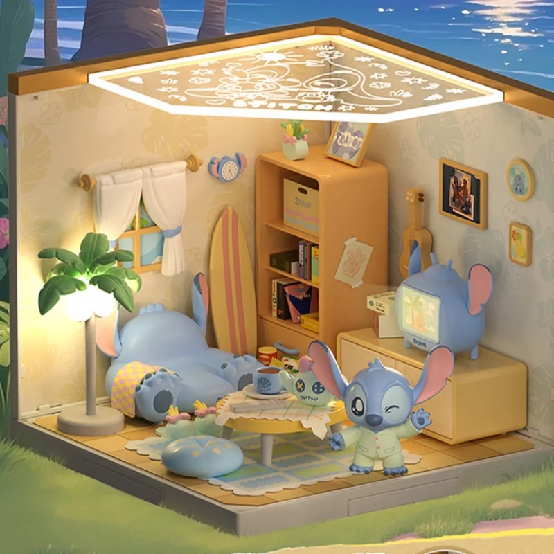 disponibile-stitch-momenti-rilassanti-serie-di-figurine-decorative-modello-stitch-house-e-brillante-mini-anime-figure-amici-giocattoli