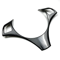 Steering Wheel Decorative Frame Moulding Sticker Strip For BMW 3 Series E90 E91 E92 E93 05-12 Carbon Fiber Trim Cover Interior