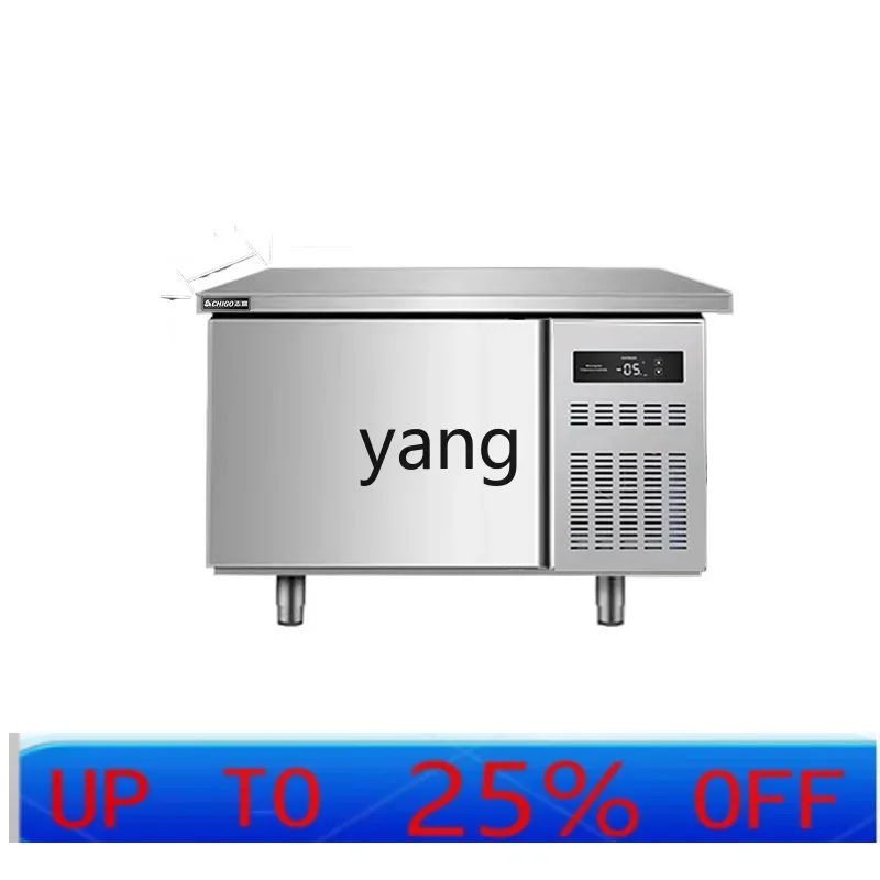 CX commercial freezer milk tea water bar counter refrigerated refrigerator horizontal fresh-keeping flat-cooling operation table
