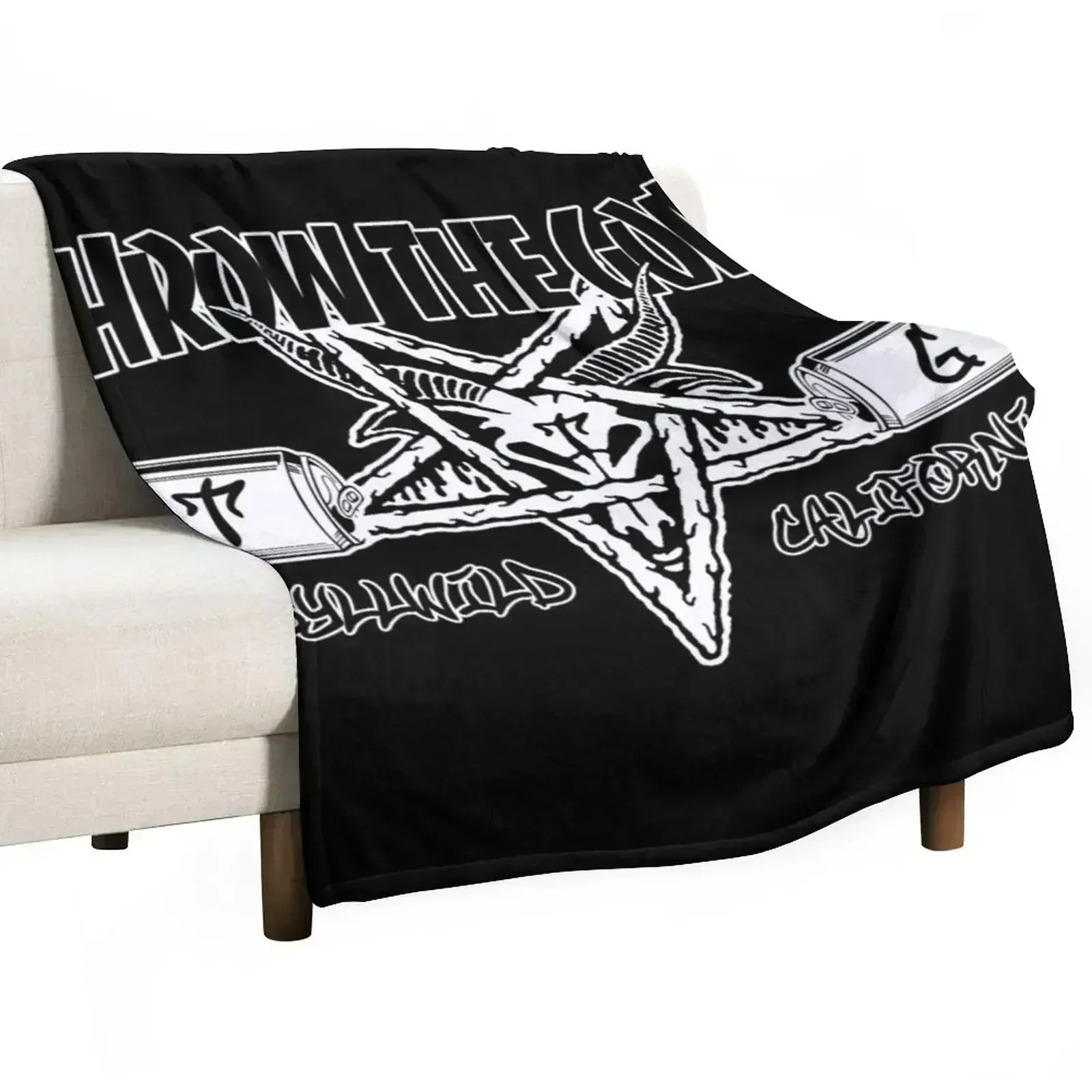Throw The Goat - Thrash Goat Logo Throw Blanket Decorative Sofas Extra Large Throw anime Sofa Quilt Quilt Designers Blankets