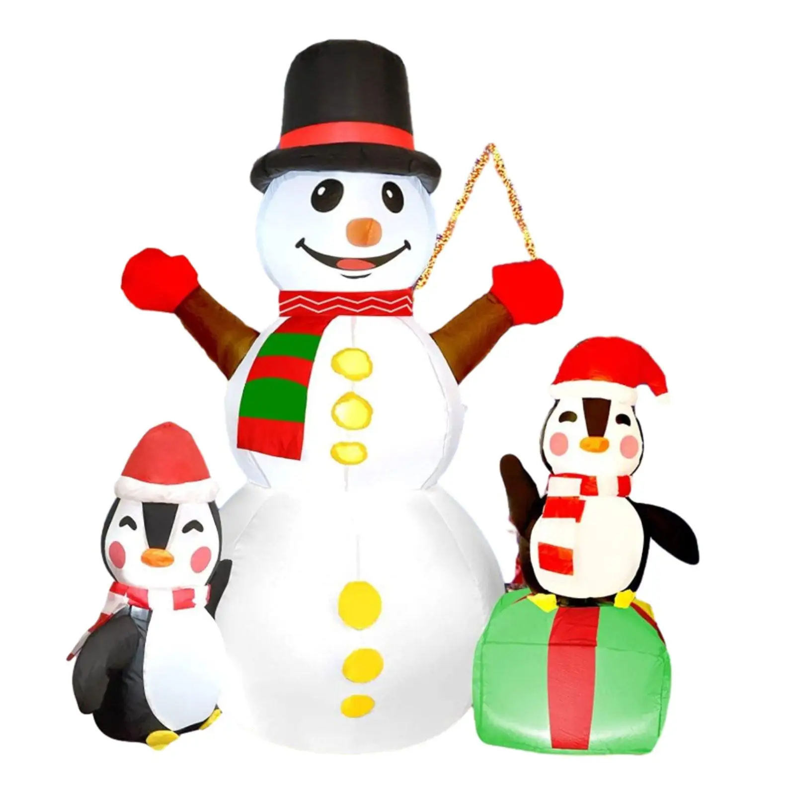 Imagem -05 - Boneco de Neve Inflável do Natal com Modelo Luminoso Exterior 59ft