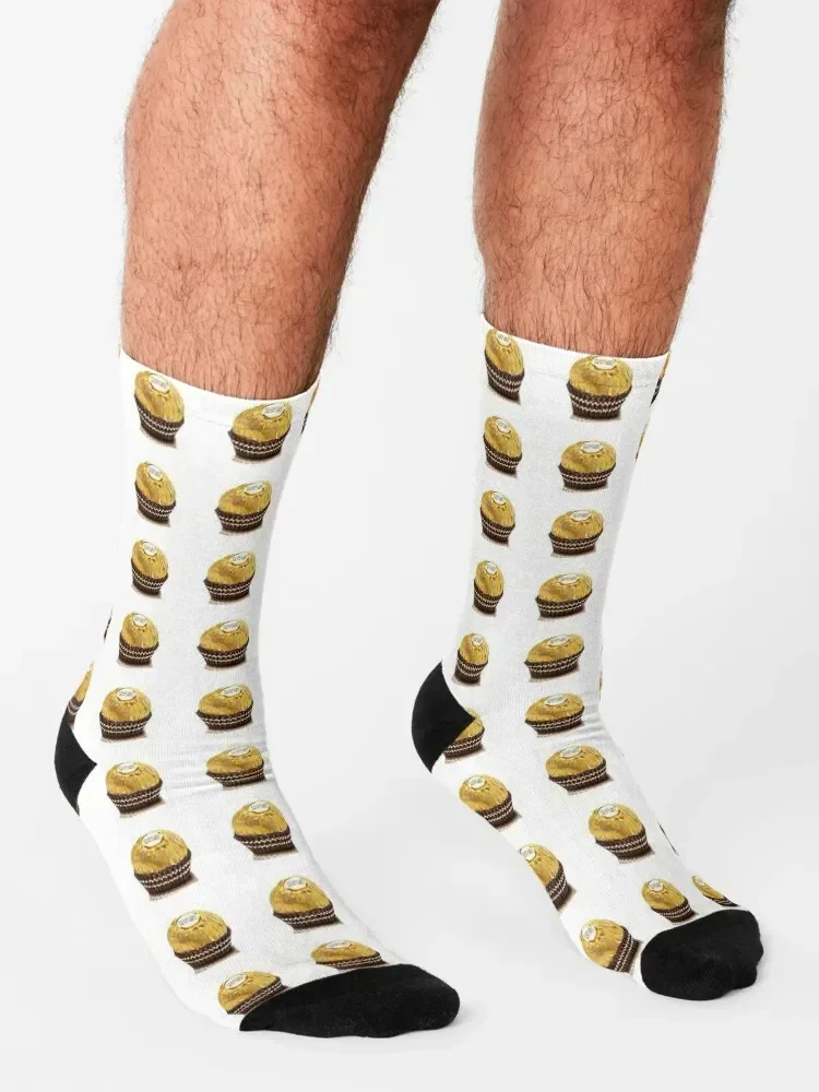 Ferrero Rocher 2 Socks ถุงเท้าปั่นจักรยานมีความสุขสําหรับผู้หญิงผู้ชาย