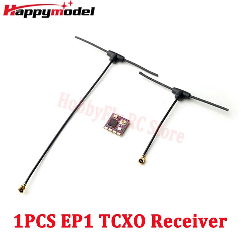 جهاز استقبال HappyModel 2.4G ELRS Tiny ExpressLRS EP1 EP2 EP1Dual TCXO لطائرة سباق FPV طويلة المدى بدون طيار