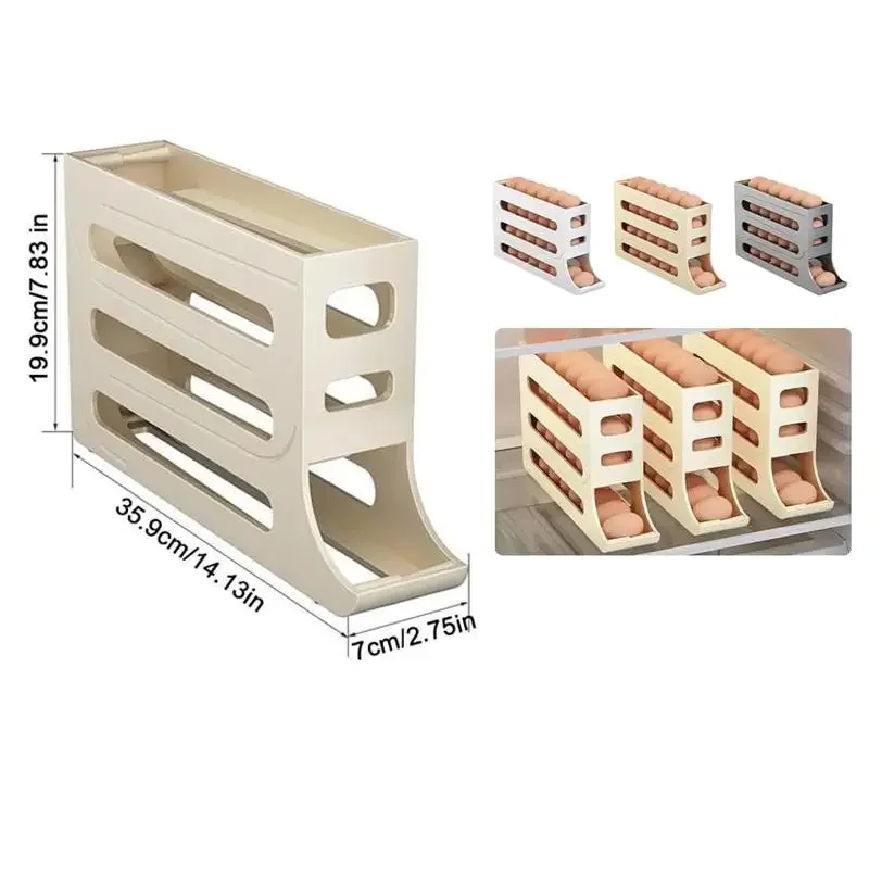 Refrigerator Egg Storage Box Side Door for Cold Box Egg Holder Crisper Organizer Kitchen Accessories Fridge Organizer Shelf image 4