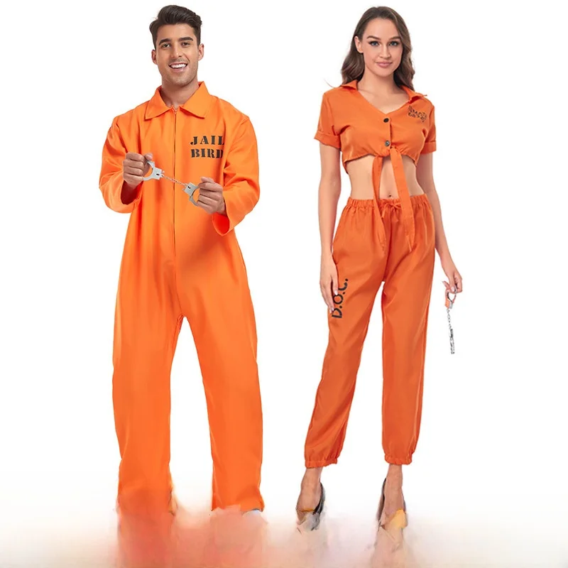 할로윈 소방관 의상 롤플레잉 게임 유니폼 남성 여성 바 파티 공연 의상 남녀 모델